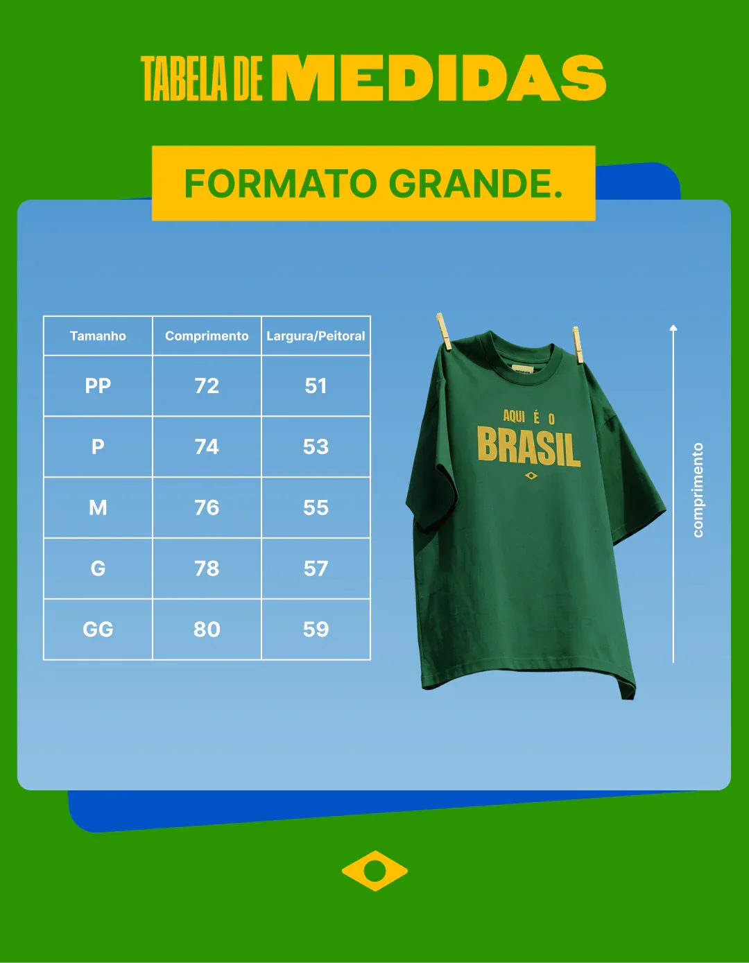 Camiseta - Aqui é o Brasil — imagem 4