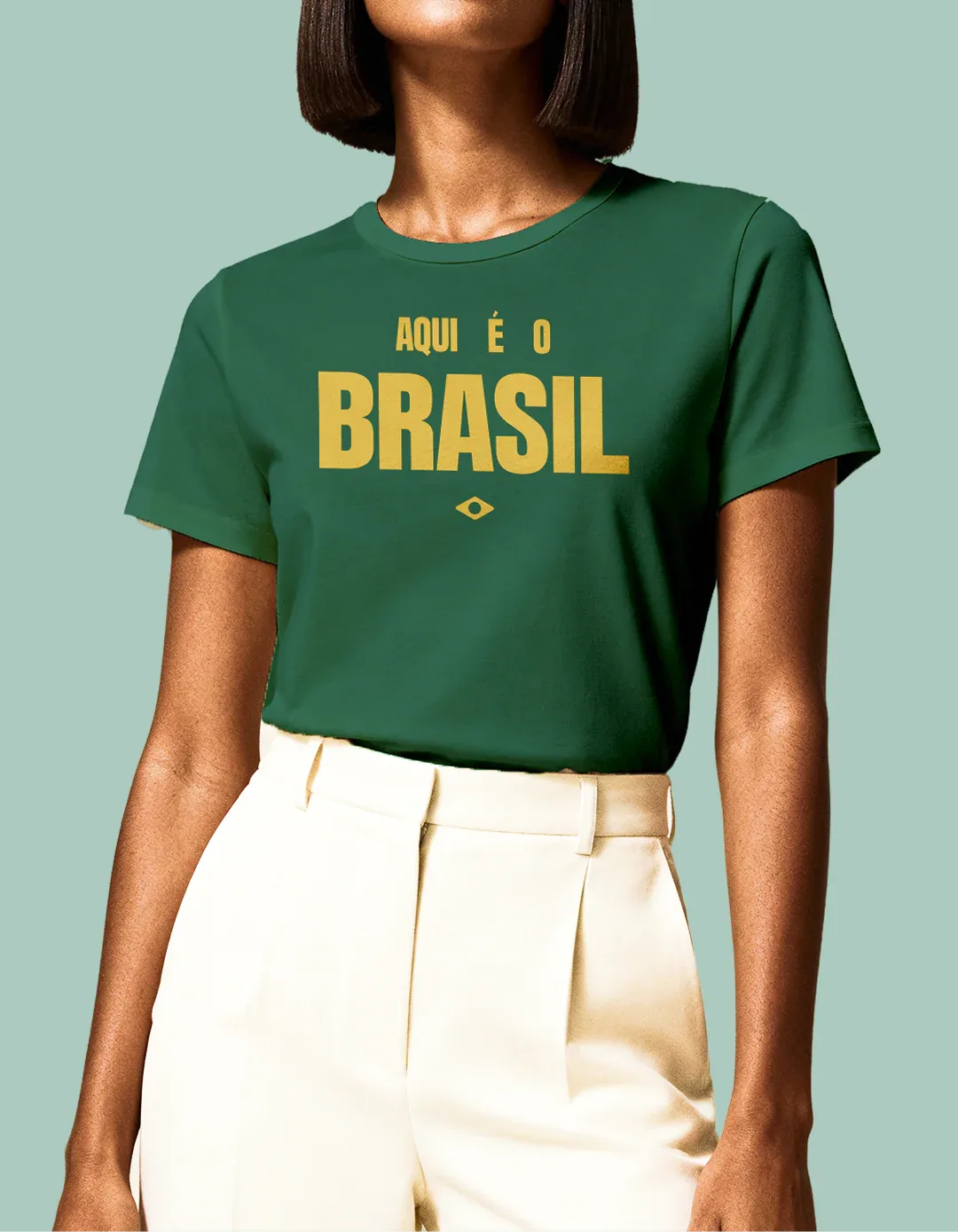 Camiseta - Aqui é o Brasil — imagem 2